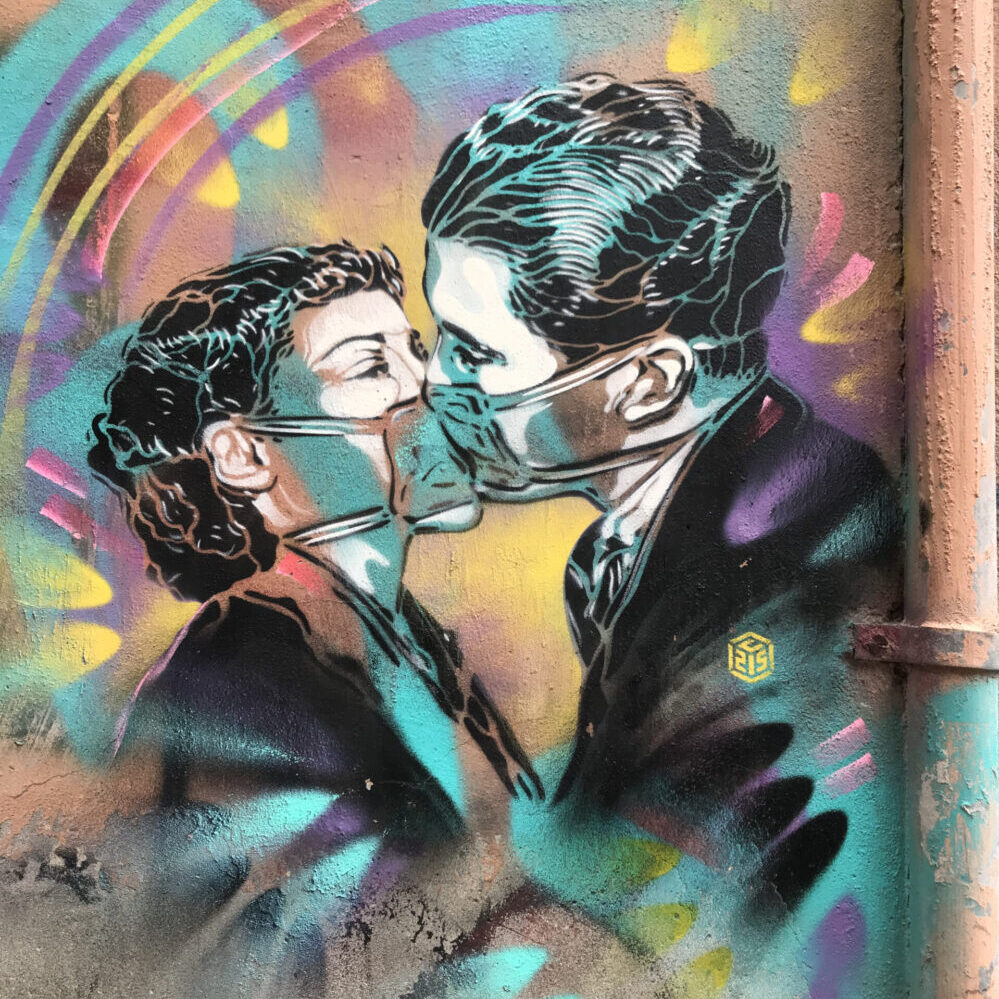Street art in Trastevere: C215
